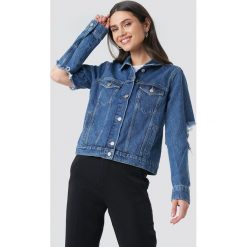 NA-KD Kurtka dżinsowa z rozciętym rękawem - Blue. Kurtki damskie marki NA-KD. Za 323.95 zł.
