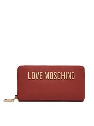 LOVE MOSCHINO Portfel JC5611PP0PKD0459 Czerwony. Czerwone portfele damskie Love Moschino, bez wzorów, ze skóry. Za 439.99 zł.