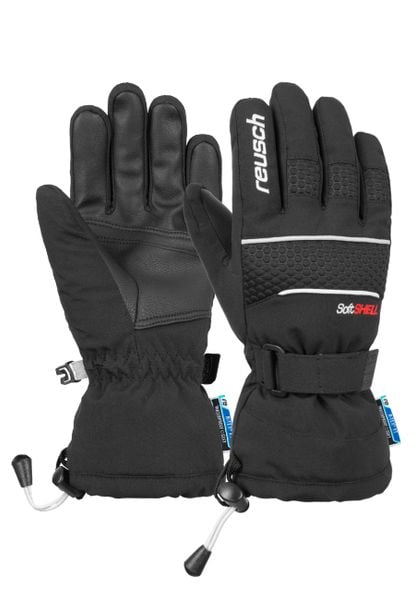 Rękawiczki dla dzieci Reusch Connor R-tex® XT. Czarne rękawiczki dziecięce Reusch, bez wzorów, z elastanu. Za 206.40 zł.