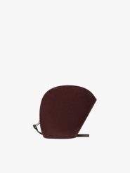 Bordowa asymetryczna torebka. Czerwone torebki do ręki damskie Brawo sp. z o.o., bez wzorów, ze skóry, eleganckie, bez dodatków. Za 349.99 zł.