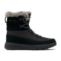 Buty zimowe damskie, Columbia Slopeside Peak Luxe. Czarne obuwie sportowe damskie Columbia, na zimę, trekkingowe. Za 505.99 zł.