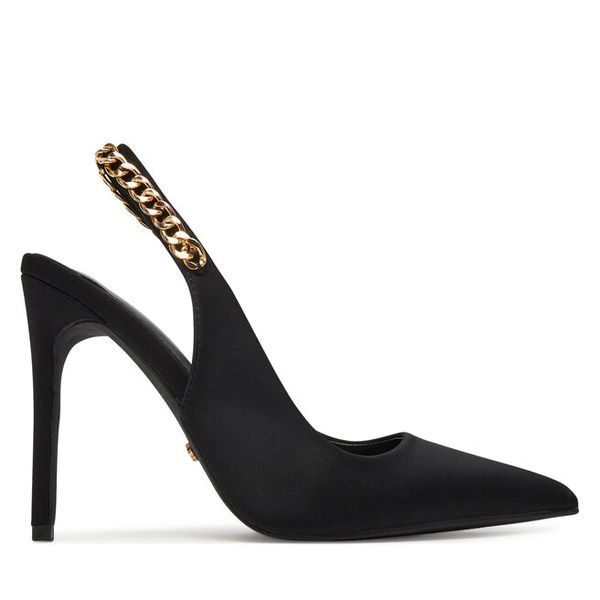 Szpilki DeeZee. Czarne sandały damskie DeeZee, bez wzorów, bez obcasa, bez zapięcia. Za 159.99 zł.