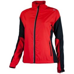 Wiatrówka do biegania damska Rogelli ELVI. Czarne kurtki sportowe damskie Rogelli, xs, bez wzorów, bez kaptura, do biegania. W wyprzedaży za 99.00 zł.