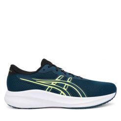Buty do biegania Asics. Zielone buty sportowe dziewczęce Asics, bez wzorów, bez zapięcia, do biegania. Za 255.99 zł.