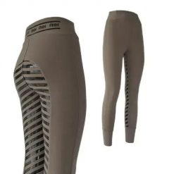 Damskie legginsy jeździeckie z pełną przyczepnością Hispano Hipica Noa Adhesion. Szare legginsy damskie HISPANO HIPICA, xs, bez wzorów, z lycry. Za 186.50 zł.