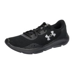 Buty treningowe damskie Under Armour W Charged Pursuit 3. Czarne obuwie sportowe damskie Under Armour, bez wzorów, z gumy, do biegania. Za 296.00 zł.