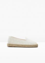 Espadryle. Brązowe espadryle damskie bonprix, na lato, bez wzorów, bez obcasa, bez zapięcia. Za 107.99 zł.