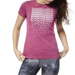 Koszulka treningowa damska Reebok CY4623. Czerwone koszulki sportowe damskie Reebok, l, bez wzorów, z materiału, biznesowe, bez kołnierzyka. Za 191.00 zł.