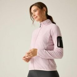 Damska bluza polarowa Rivendell z zamkiem błyskawicznym. Czerwone bluzy damskie Regatta, bez wzorów, z polaru, bez kaptura. W wyprzedaży za 229.99 zł.