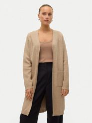 Vero Moda Kardigan Saba 10309316 Beżowy Regular Fit. Brązowe kardigany damskie Vero Moda, l, bez wzorów, z syntetyku. Za 259.99 zł.