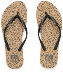 Reef W'S Reef Seaside Prints, leopard/black, 41 (us 10). Czarne klapki damskie Reef, bez wzorów, sportowe, bez obcasa. Za 93.52 zł.