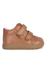 Geox Sneakersy B Biglia Boy B044DD 0CL22 C6001 Brązowy. Brązowe buty sportowe chłopięce Geox, bez wzorów, ze skóry, bez zapięcia. Za 209.99 zł.