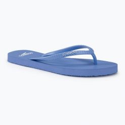 Japonki damskie Speedo Flip Flop. Niebieskie klapki damskie Speedo, bez wzorów, sportowe, bez obcasa. Za 68.99 zł.