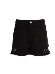 Twinset Szorty | 191TN208D | Kobieta | Czarny. Czarne szorty damskie Twin-Set, bez wzorów, z bawełny. W wyprzedaży za 199.00 zł.