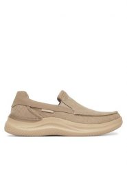 Skechers Półbuty Relaxed Fit: Hasting - Fielden 205066/TPE Beżowy. Brązowe półbuty na co dzień męskie Skechers, z materiału, bez zapięcia. Za 289.99 zł.