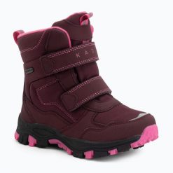 Śniegowce dziecięce KADVA Snowey Mid WP. Czerwone śniegowce dziewczęce KADVA, z gumy, przed kolano, bez zapięcia. Za 109.99 zł.