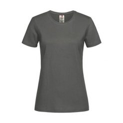 Damska Klasyczna Koszulka Organiczna O Dopasowanym Kroju. Niebieskie koszulki sportowe damskie Stedman, xl, bez wzorów, bez kołnierzyka, bez ramiączek, trekkingowe. Za 41.99 zł.