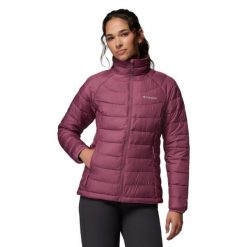 Kurtka sportowa damska Powder Lite II Full Zip Jacket. Czerwone kurtki sportowe damskie Columbia, xl, bez wzorów, z materiału, bez kaptura, trekkingowe. Za 469.99 zł.