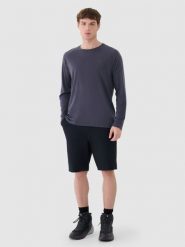 4F Spodenki trekkingowe 4Way Stretch męskie - czarne L. Czarne szorty męskie 4f, l, bez wzorów, z elastanu. W wyprzedaży za 149.99 zł.