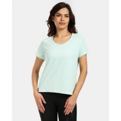 Damska koszulka techniczna Kilpi LIMED-W. Zielone t-shirty damskie Kilpi, l, bez wzorów, bez kołnierzyka. Za 112.21 zł.