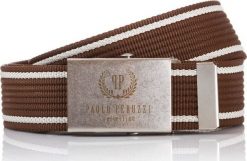 Paolo Peruzzi PASEK MĘSKI PAOLO PERUZZI PARCIANY BRĄZ PW-01-PP-115CM. Paski damskie Paolo Peruzzi, bez wzorów. Za 55.18 zł.