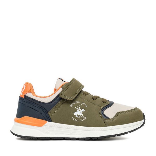 Sneakersy Beverly Hills Polo Club. Brązowe trampki i tenisówki chłopięce Beverly Hills Polo Club, bez wzorów, bez zapięcia. Za 129.99 zł.