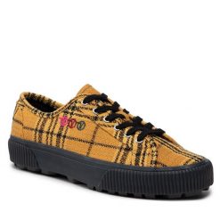 Tenisówki Vans. Żółte półbuty na co dzień męskie Vans, bez wzorów, bez zapięcia. Za 229.99 zł.