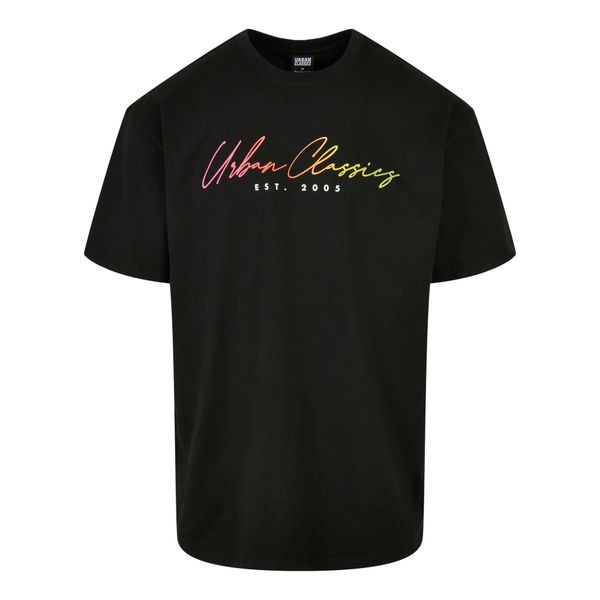 Męska Koszulka Z Logo Script. Czarne koszulki sportowe męskie Urban Classics, m, bez wzorów, bez kołnierzyka, bez ramiączek, trekkingowe. Za 84.99 zł.