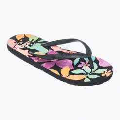 Japonki damskie Billabong Dama. Czarne klapki damskie Billabong, bez wzorów, bez obcasa. Za 66.99 zł.