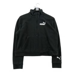 Bluza damska Demi-zip 589605-01. Czarne bluzy damskie Puma, m, bez wzorów, z dresówki, bez kaptura. Za 116.16 zł.