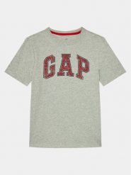 Gap T-Shirt 473269-01 Szary Regular Fit. Szare t-shirty dla chłopców GAP, bez wzorów, z bawełny, bez ramiączek. Za 49.99 zł.