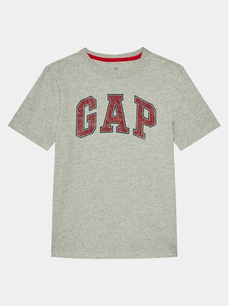Gap T-Shirt 473269-01 Szary Regular Fit. Szare t-shirty dla chłopców GAP, bez wzorów, z bawełny, bez ramiączek. Za 49.99 zł.