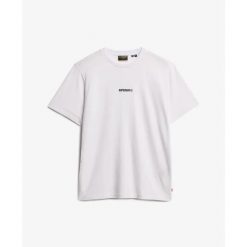 T-shirt z micro-logo Superdry. Białe t-shirty męskie Superdry., m, bez wzorów, bez kołnierzyka. Za 152.50 zł.