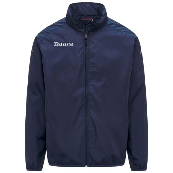 Kurtka Kappa Martio. Niebieskie kurtki męskie Kappa, xl, bez wzorów, z materiału, klasyczne, z kapturem. Za 251.00 zł.