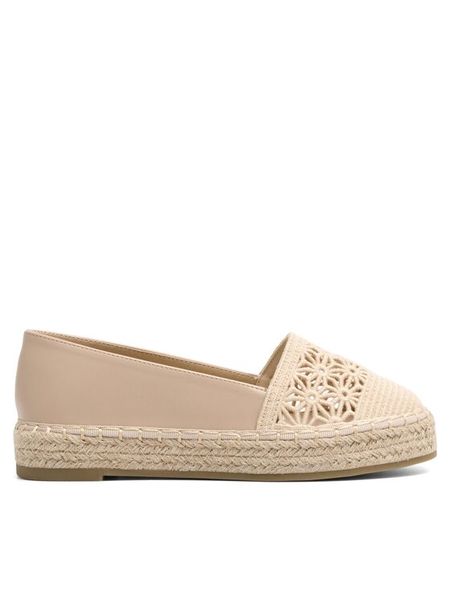 DeeZee Espadryle HER SOUL WSS990-204 Beżowy. Brązowe espadryle damskie DeeZee, bez wzorów, z materiału, bez obcasa, bez zapięcia. Za 99.99 zł.