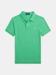 Polo Ralph Lauren Polo 323708857166 Zielony Slim Fit. Zielone t-shirty dla chłopców Polo Ralph Lauren, bez wzorów, z bawełny, bez ramiączek. Za 219.99 zł.