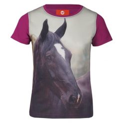 Koszulka dla dziewczynki Red Horse Horsy Ss22. Czerwone bluzki dla dziewczynek RED HORSE, bez wzorów, bez ramiączek. Za 88.50 zł.