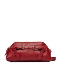 Tommy Hilfiger Torebka Th Buckle AW0AW19511 Czerwony. Czerwone listonoszki damskie Tommy Hilfiger, bez wzorów, ze skóry, bez dodatków. Za 409.99 zł.