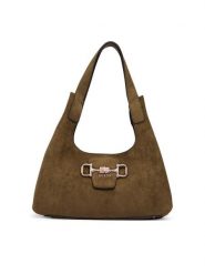 Guess Torebka Sunset HWSG23 14010 Khaki. Brązowe torebki do ręki damskie Guess, z aplikacjami, z materiału, bez dodatków. Za 584.99 zł.