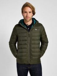 LEE MĘSKA KURTKA PUCHOWA LEE LIGHT PUFFER JKT OLIVE NIGHT 112355677. Zielone płaszcze męskie Lee, m, bez wzorów, z puchu, bez kaptura. Za 299.99 zł.