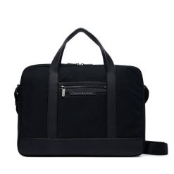Torba na laptopa Tommy Hilfiger. Czarne torby na laptopa męskie Tommy Hilfiger, bez wzorów, z nylonu. Za 649.99 zł.