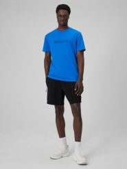 4F Spodenki dresowe męskie - czarne M. Czarne szorty męskie 4f, m, bez wzorów, z dresówki. Za 129.99 zł.