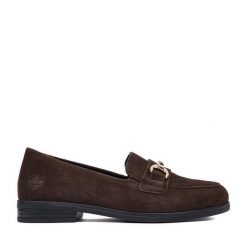 Loafersy Rieker. Brązowe mokasyny damskie Rieker. Za 389.99 zł.