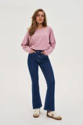 Jeansy dzwony granatowe. Jeansy damskie MOODO. Za 149.99 zł.