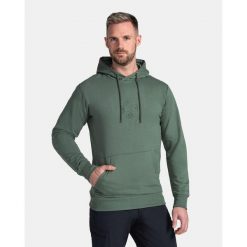 Męska bawełniana bluza z kapturem Kilpi LAGOA-M. Żółte bluzy męskie Kilpi, m, bez wzorów, z bawełny, z kapturem. Za 174.18 zł.