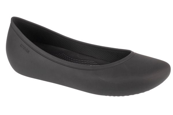 Baleriny Damskie Crocs Brooklyn Flat. Białe baleriny damskie Crocs, bez wzorów, z materiału, bez obcasa. Za 199.99 zł.