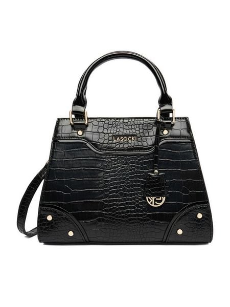 Lasocki Torebka CEO-LSK-M-005-09 Czarny. Czarne torebki do ręki damskie Lasocki, bez wzorów, z materiału, bez dodatków. Za 179.99 zł.