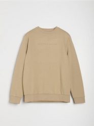 Bluza crewneck z napisem - Inny. Bluzy męskie Sinsay, l, bez wzorów, bez kaptura. Za 39.99 zł.