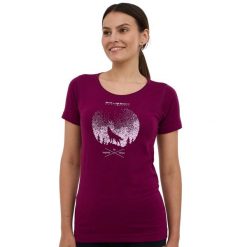 Koszulka damska z krótkim rękawem wełniana Brubeck OUTDOOR WOOL PRO. Fioletowe t-shirty damskie Brubeck, bez wzorów, z poliamidu, bez kołnierzyka. Za 279.99 zł.