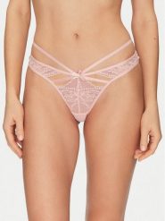Hunkemöller Komplet 3 par stringów 301423 Różowy. Czerwone stringi damskie Hunkemöller, m, bez wzorów, z syntetyku. Za 49.99 zł.